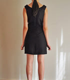 Sonia Gold Sequin Black Sheath Dress