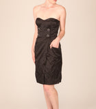 Pamela Strapless Mini Wrap Dress