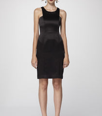 Sleek _Sleeveless_ Double-Lined_ Silk _Sheath_ Dress
