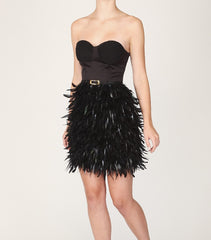 Red Carpet Black Swan Cocktail Dress