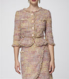 Rose Italian Bouclé Signature-Tailored Jacket