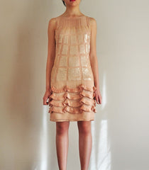 Silk Georgette Sequined Dress