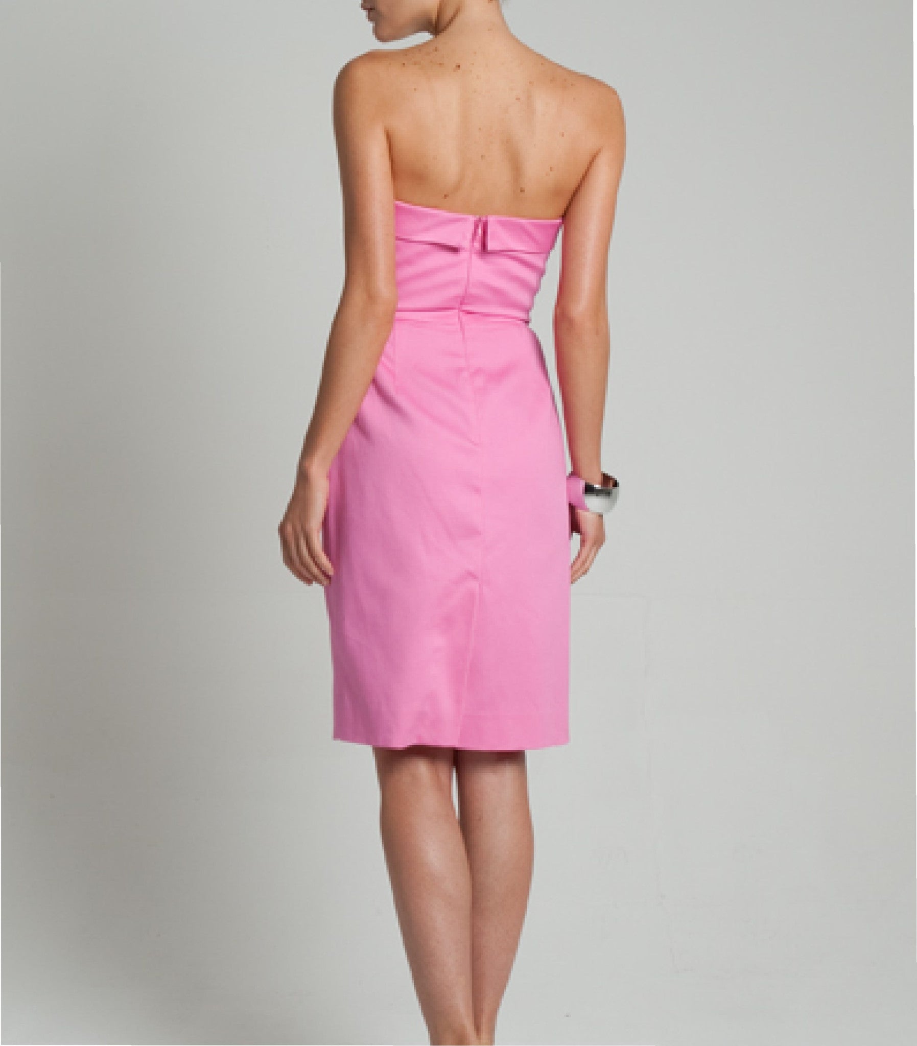 Nina Strapless Pink Derby Dress NARA PAZ Nina Strapless Pink Derby Dress NARA PAZ