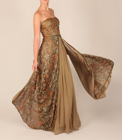 Red Carpet Nouveau Renaissance Couture Gown