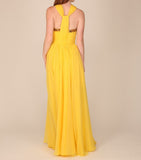 Orla Chiffon Halter-Neck Couture Gown